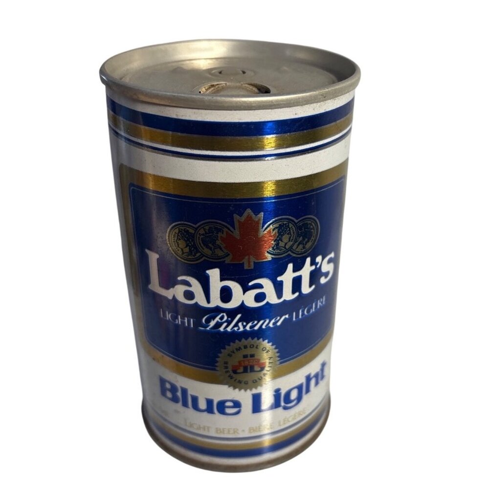 Labatts Blue Light Beer Can Empty Collectible Canada Vintage